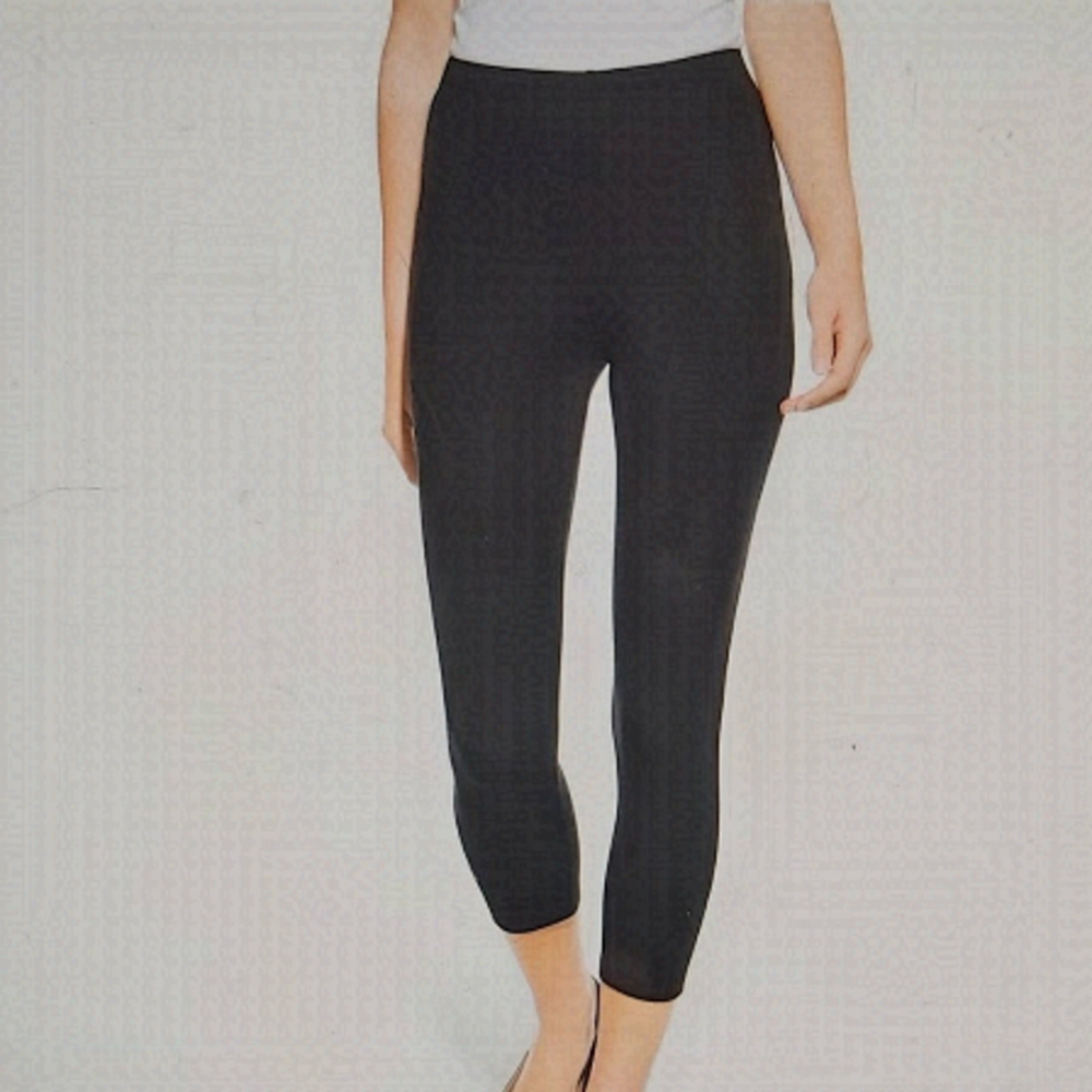 WHBM Essential Black Rayon/Spandex Blend Crop Leggings - Size XXS